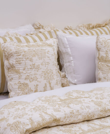 Niagara Toile Bedding Set - Wheatstone Beige - King